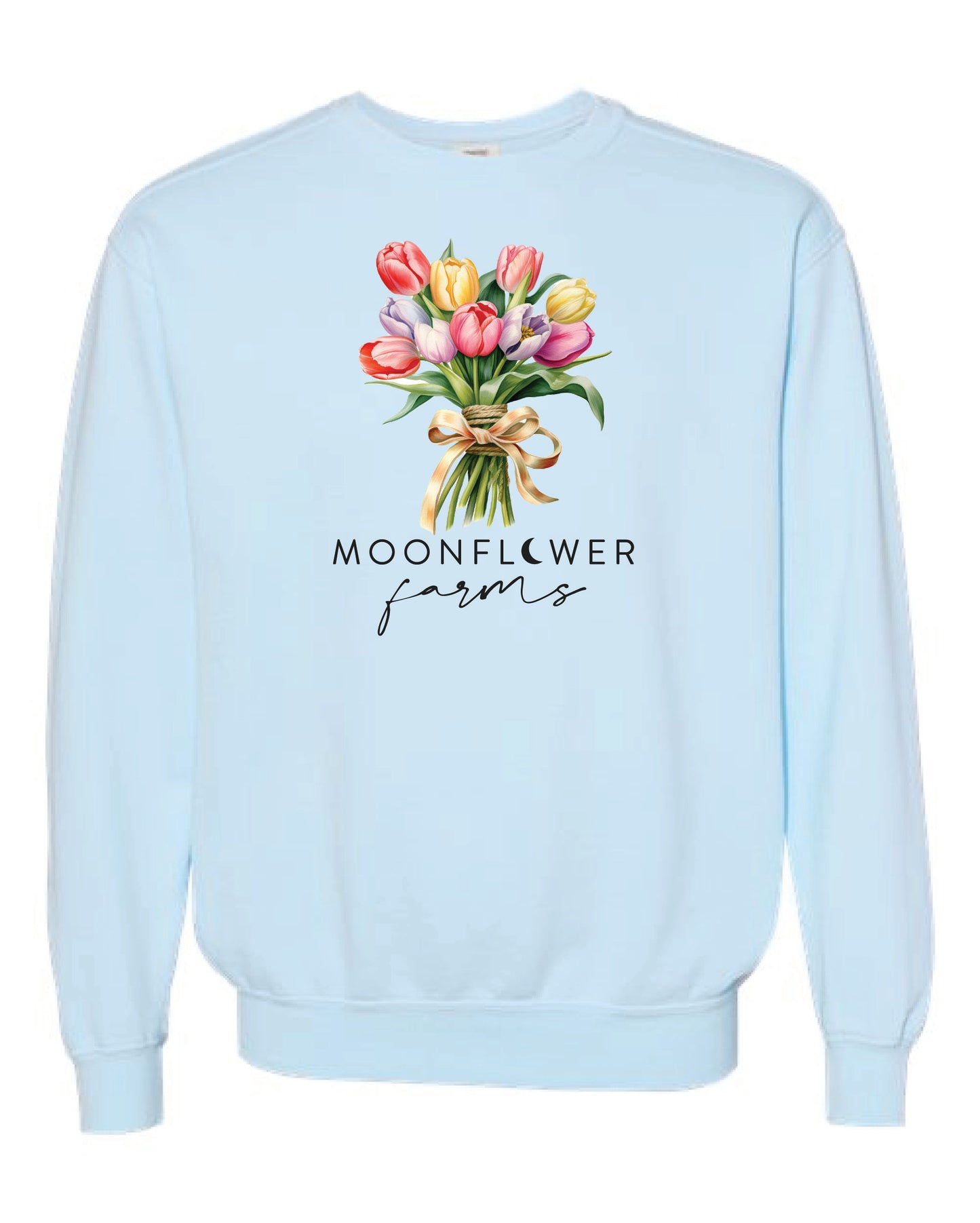 Sweatshirt Comfort Color - Chambray or Butter - Moonflower TULIPS 2025